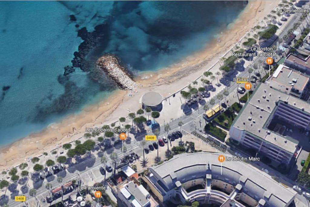 Blue Summer Vibes Duplex Studio For 4P, Ac, Sea View, Parking, Beach At 50M, Spa Access -3 La Ciotat Dış mekan fotoğraf